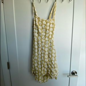 Faithfull the Brand green floral mini